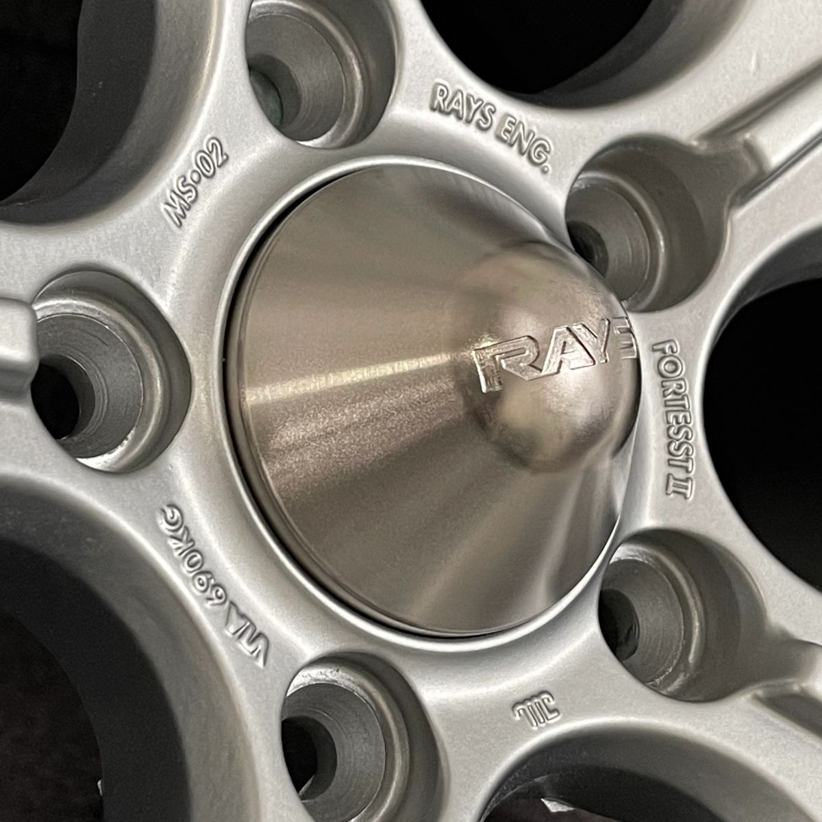 Mazdaspeed MS-02 Titanium Reproduction Center Caps, Set of 4